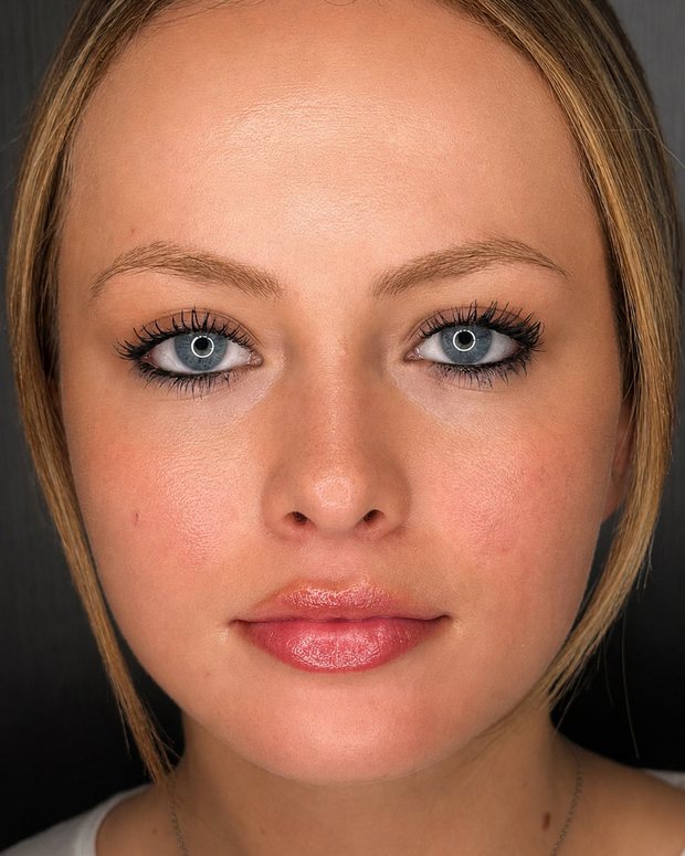 Sourcils avant la prestation