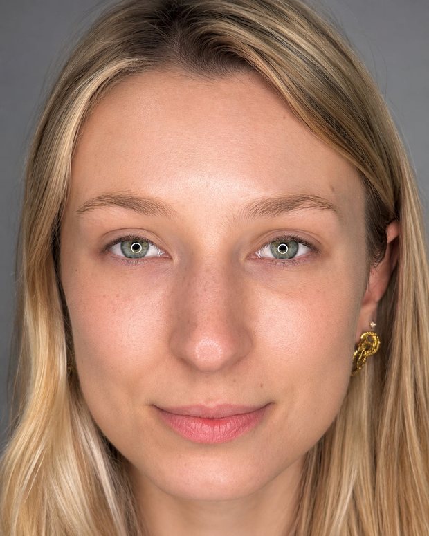 Sourcils avant la prestation